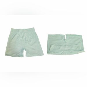 Kappa Mint Green Seamless Bike Shorts – Women’s L